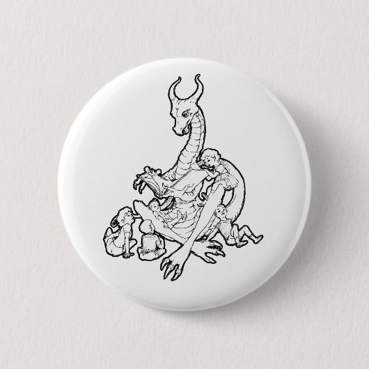 Badge Rond 5 Cm Dragon Storytime (Devant)