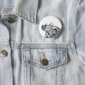 Badge Rond 5 Cm Dragon sur le rocher (En situation)