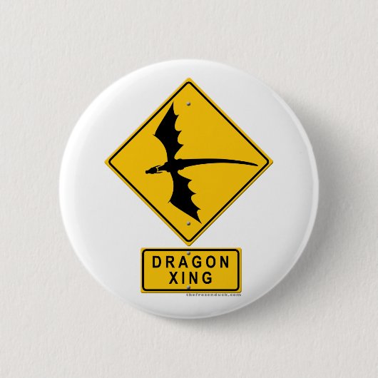 Badge Rond 5 Cm Dragon XING (Devant)