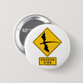 Badge Rond 5 Cm Dragon XING (Devant & derrière)
