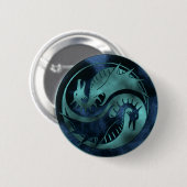 Badge Rond 5 Cm Dragon Yin Yang (Devant & derrière)