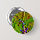 Badge Rond 5 Cm Dragonfly (Devant & derrière)
