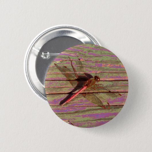 Badge Rond 5 Cm Dragonfly (Devant & derrière)