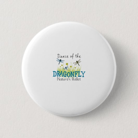 Badge Rond 5 Cm Dragonfly Flying Insect Lover Entomology Dragonfli (Devant)