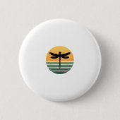 Badge Rond 5 Cm Dragonfly Retro (4) (Devant)