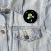 Badge Rond 5 Cm Dragonfly with Hearts (En situation)