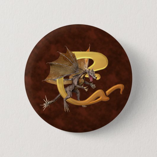Badge Rond 5 Cm Dragonlore C initial (Devant)