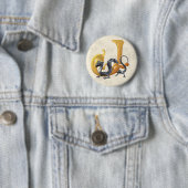 Badge Rond 5 Cm Dragonlore J initial (En situation)