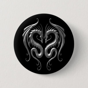 Badge Rond 5 Cm Dragons de fer