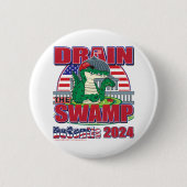 Badge Rond 5 Cm Drain-The-Swamp-DeSantis-2024 (Devant)