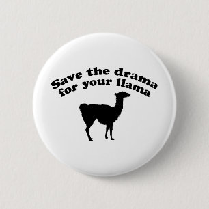 Badge Rond 5 Cm Drama Llama