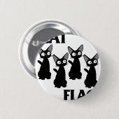 BADGE ROND 5 CM DRAPEAU 2 DE CAT (Devant & derrière)