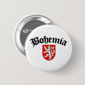 Badge Rond 5 Cm Drapeau 2 de la Bohême (Devant & derrière)