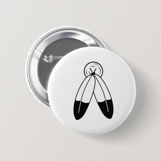 Badge Rond 5 Cm Drapeau à deux esprits (Devant & derrière)