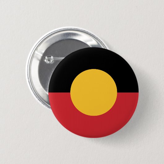 Badge Rond 5 Cm Drapeau aborigène australien (Devant & derrière)
