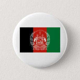 Badge Rond 5 Cm Drapeau Afghanistan