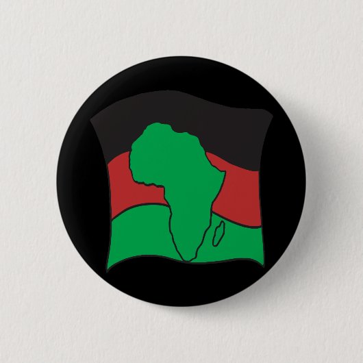 Badge Rond 5 Cm Drapeau africain (Devant)