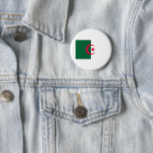 Badge Rond 5 Cm Drapeau Algérie (En situation)