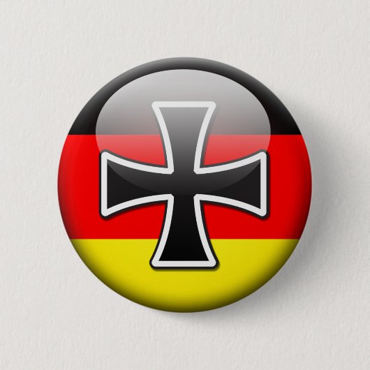 Badge Rond 5 Cm Drapeau allemand (Devant)