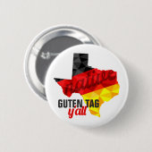 Badge Rond 5 Cm Drapeau allemand de Polygon natif du Texas (Devant & derrière)