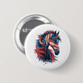 Badge Rond 5 Cm Drapeau américain (Devant & derrière)