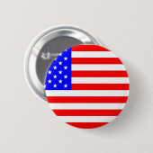 BADGE ROND 5 CM DRAPEAU AMÉRICAIN (Devant & derrière)