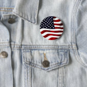 Badge Rond 5 Cm Drapeau américain (En situation)