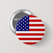 Badge Rond 5 Cm Drapeau américain (Devant & derrière)