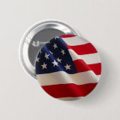Badge Rond 5 Cm Drapeau américain (Devant & derrière)