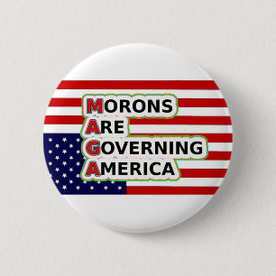 Badge Rond 5 Cm Drapeau américain