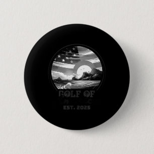 Badge Rond 5 Cm Drapeau Américain 2025 Golfe Du Mexique