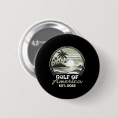 Badge Rond 5 Cm Drapeau Américain 2025 Golfe M (Devant & derrière)