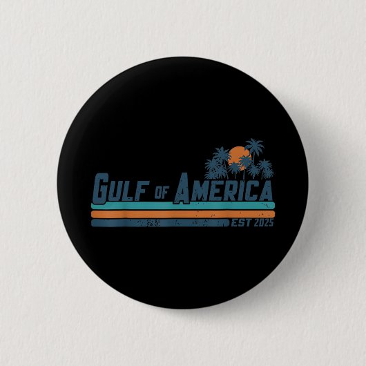 Badge Rond 5 Cm Drapeau Américain 2025 Golfe M (Devant)