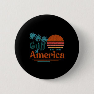 Badge Rond 5 Cm Drapeau Américain 2025 Mexique Rétro