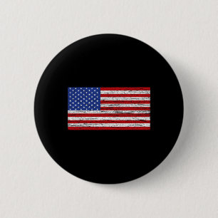 Badge Rond 5 Cm Drapeau américain 4 juillet USA Patriotique