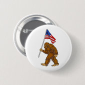 Badge Rond 5 Cm Drapeau américain Bigfoot (Devant & derrière)