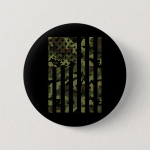 Badge Rond 5 Cm Drapeau américain camouflage Camo Usa Hommes Garço