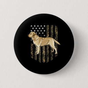 Badge Rond 5 Cm Drapeau américain camouflage Labrador Retriever ja