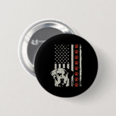 Badge Rond 5 Cm Drapeau américain Catahoula Leopard Chien d'Amériq (Devant & derrière)