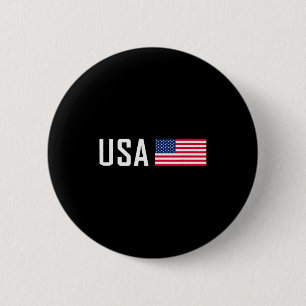 Badge Rond 5 Cm Drapeau Américain Cool Patriotique Hommes Femmes 4