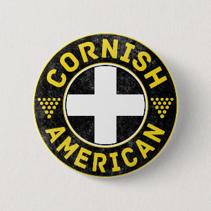 Badge Rond 5 Cm Drapeau américain de Cornouille