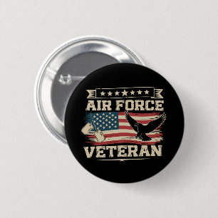 Badge Rond 5 Cm Drapeau américain de l'armée de l'air américaine v