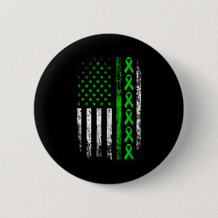Badge Rond 5 Cm Drapeau américain de sensibilisation à la paralysi