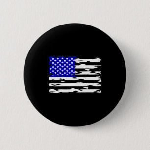 Badge Rond 5 Cm Drapeau américain étoiles et bandes patriotiques