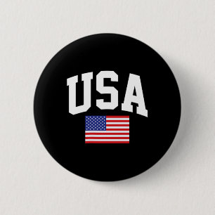 Badge Rond 5 Cm Drapeau américain étoiles rayures 4 juillet patrio