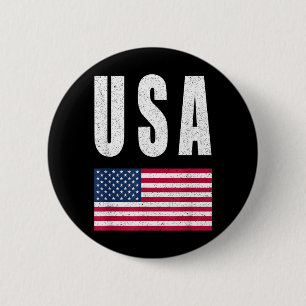 Badge Rond 5 Cm Drapeau américain Fierté Patriotique Américain Amu