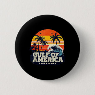 Badge Rond 5 Cm Drapeau Américain G 2025 Du Golfe Des Etats-Unis E