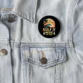 Badge Rond 5 Cm Drapeau Américain G 2025 Du Golfe Des Etats-Unis E (En situation)