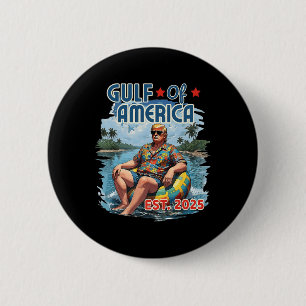 Badge Rond 5 Cm Drapeau Américain G 2025 Du Golfe Des Etats-Unis E