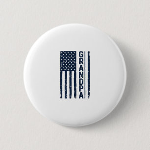 Badge Rond 5 Cm Drapeau américain grand-père Design patriotique en